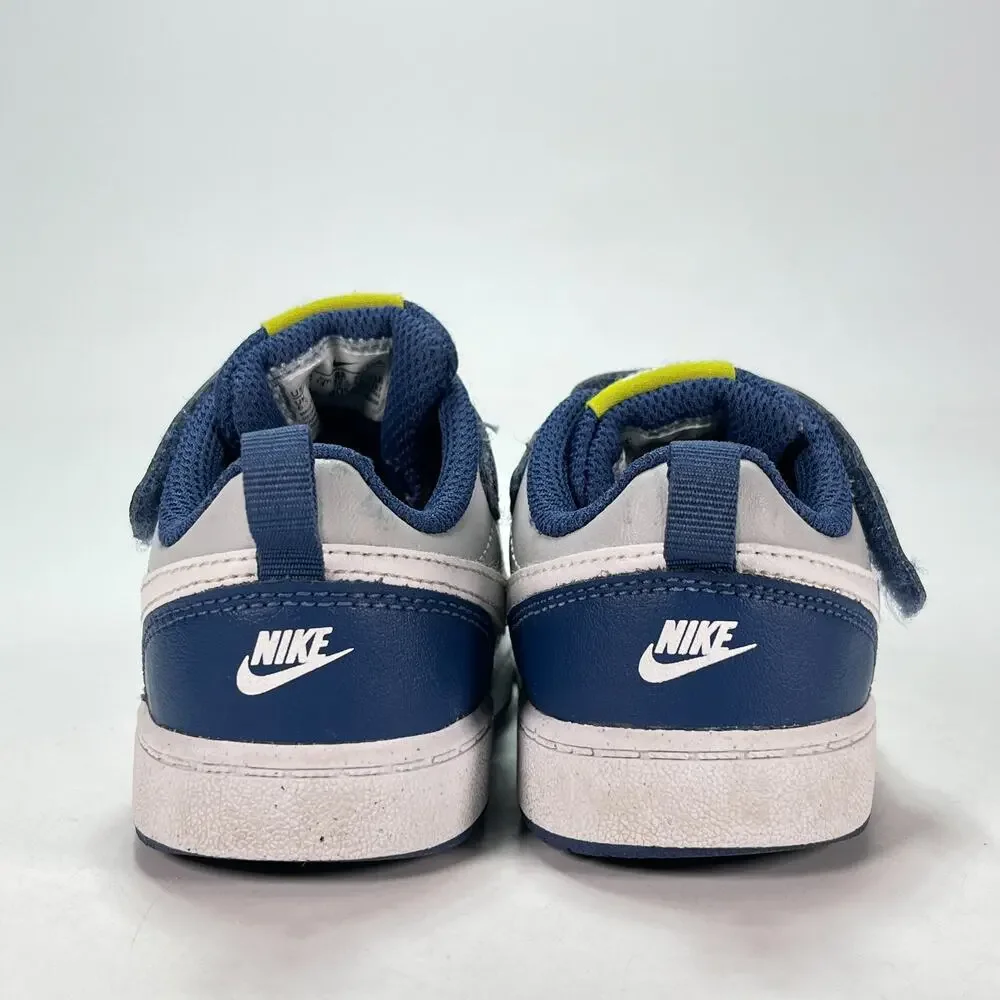 Nike Court Borough Low 2 Grey Fog Mystic Navy Casual Shoes BQ5453-016 Kids Sz 7C